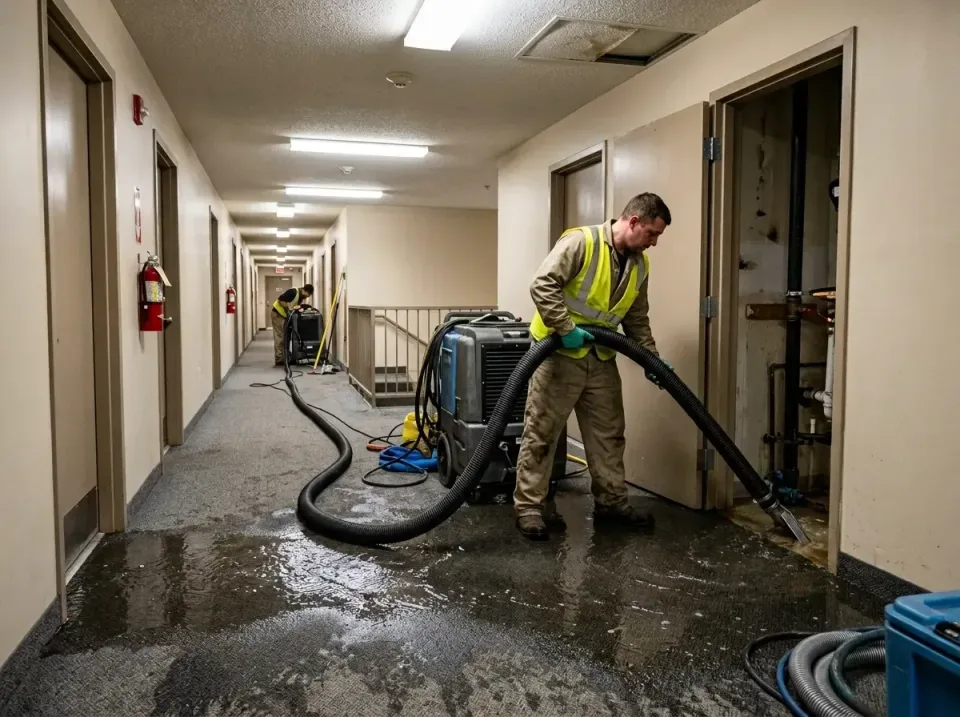 multi-unit-apartment-hallway-f-005 — frequently asked questions, Emergency Burst Pipe Water Extraction & Removal in Churchvi…